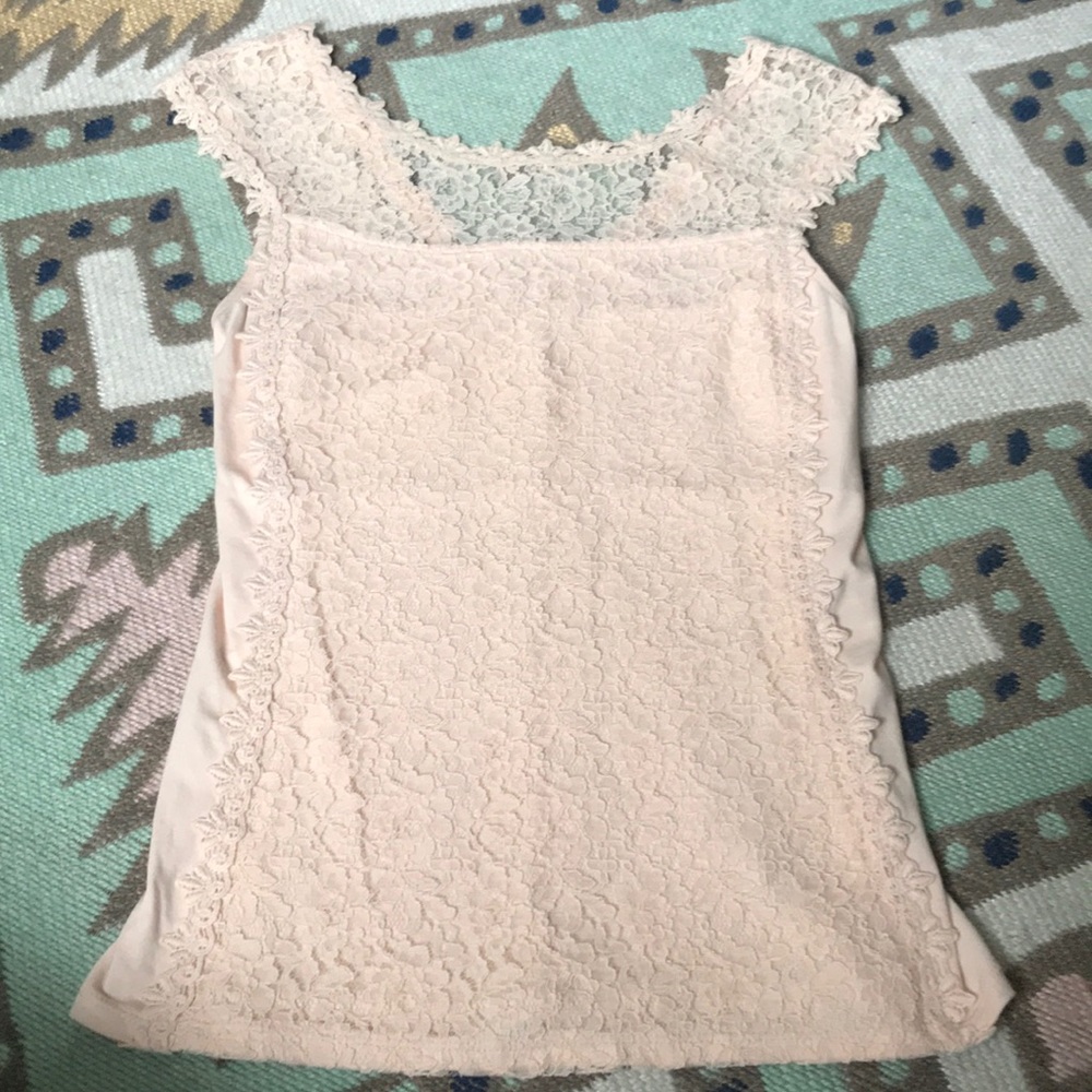 Beautiful Light Pink Lace Top